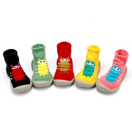 

Baby Boy Socks with Rubber Soles Toddlers Shoe Sock Anti-slip Kids Girls Sock Cotton Striped Outdoor Indoor Slippers Stripe Sock