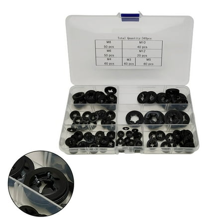 

340 Pieces Starlock Washers Internal Tooth Washers Quick Lock Washers M3- M12