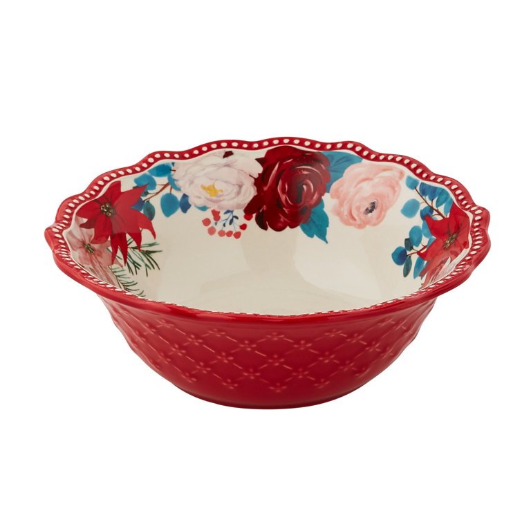 Lot De 2 Bas De Noël à Volants Pioneer Woman Jolly Rosebud, Motif Floral Multicolore
