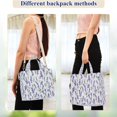 thumbnail image 4 of FORMRS Womens Corduroy Tote Bag Crossbody Shoulder Purse Handbag with Detachable Strap, Watercolor Lavender Pattern, 4 of 7