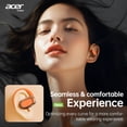 thumbnail image 5 of Acer Open-Ear Headphones - Adjustable Ear Hooks, Ultra-Comfort Fit & Easy to Pair, Stereo Sound, Clear Calls, Bluetooth 5.4 Wireless Earbuds Waterproof, Orange, 5 of 9