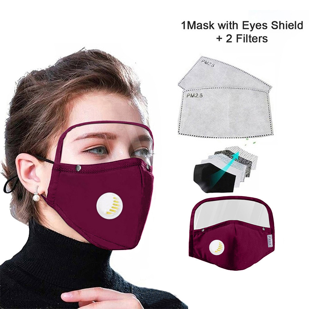 Face Bandanas with Breathing Valve with Attached Eyes Shield ,Kids