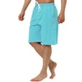thumbnail image 4 of INSPIRE CHIC Men's Summer Casual Solid Color Drawstring Elastic Waist Beach Board Short 30 Sky Blue, 4 of 6