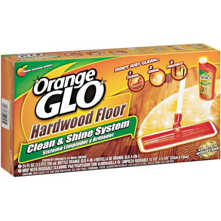 Orange Glo Hardwood Floor Clean & Shine System Starter Kit, 3 pc