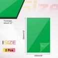 thumbnail image 2 of 2Pcs Acrylic Sheets 12x8 Inch 1/8 Inch-3mm for Picture, Clear Green, 2 of 6