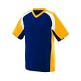 thumbnail image 2 of Youth Wicking Polyester V-Neck Short-Sleeve Jersey with Inserts 1536, 2 of 3
