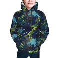 thumbnail image 2 of Bingfone Cartoon Dinosaur Pattern Youth Classic Hoodies Soft Hooded Pullover Sweatshirts for Girls and Boys, 2 of 6
