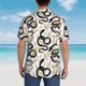 thumbnail image 4 of Fotbe Snake Camisa Hawaiana para Hombre Unisex – Camisa Casual de Verano con Botones de Manga Corta de Algodón y Lino,X-Large, 4 of 7