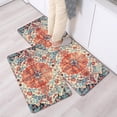thumbnail image 5 of Kitchen Mats for Floor Set of 2 Pieces Bohemian Floral Medallion Country Vintage Kitchen Rugs and Mats Non Skid Washable Kitchen Floor Mat(17" Wx30 L+17" Wx 47" L), 5 of 6