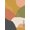 Yellow, Pattern 9, variant on ODIKA 4'x6' Earthy Tones Abstract Tropical Leaf Washable Area Rug Modern Geometric Art with Organic Shapes for Dorm Room, Small Living Stain Resistant Low Profile, Easy Care