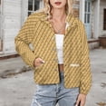 thumbnail image 3 of Jackets for Women Winter Coat Jackets Flannel Stand Collar Jacket(Ice Cream Cone,Size:S-4XL), 3 of 7