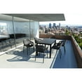 thumbnail image 3 of Compamia Air XL Outdoor Dining Arm Chair Black, Set of 2, 3 of 10