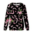 thumbnail image 4 of Fanxing Cancer Shirts for Women 2024 Breast Cancer Awareness Tshirt Pink Ribbon Survivor T-Shirts Inspirational Long Sleeve Tops S,M,L,XL,XXL, 4 of 4