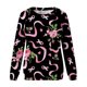 thumbnail image 4 of ICHUANYI Liquidación Moda Mujer Casual Manga Larga Cuello Redondo Impreso Señoras Sudadera Tops Blusa ICHUANYI WER202308244327, 4 of 4