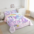 thumbnail image 3 of Juego de Ropa de Cama Feelyou Edredón de Microfibra Twin Unicornio, 3 of 8