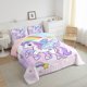 thumbnail image 3 of Juego de Ropa de Cama Feelyou Edredón de Microfibra Twin Unicornio, 3 of 8