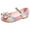 Pink, variant on Hifoo Children Flat Shoes Soft Soled Sandals Fashionable Colorful Bow Princess Performance Shoes Classic Toddler Footwear