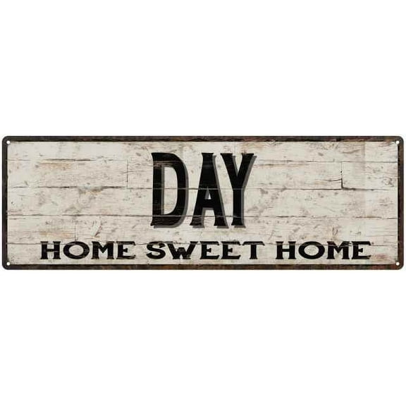 DAY Rustic Home Sweet Home Sign Gift 6x18 Metal Decor 206180084271