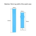 thumbnail image 2 of Soft Rubber Watch Band 18mm Width Quick Release Replacement Silicone Watch Strap, Sky Blue, 2 of 5