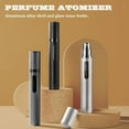 thumbnail image 6 of 3 Pack 10ml Refillable Perfume Atomizer, Bottom Filling Visible Travel Fragrance Bottle, Portable Mini Cologne Dispenser, Black Grey Silver, 6 of 8