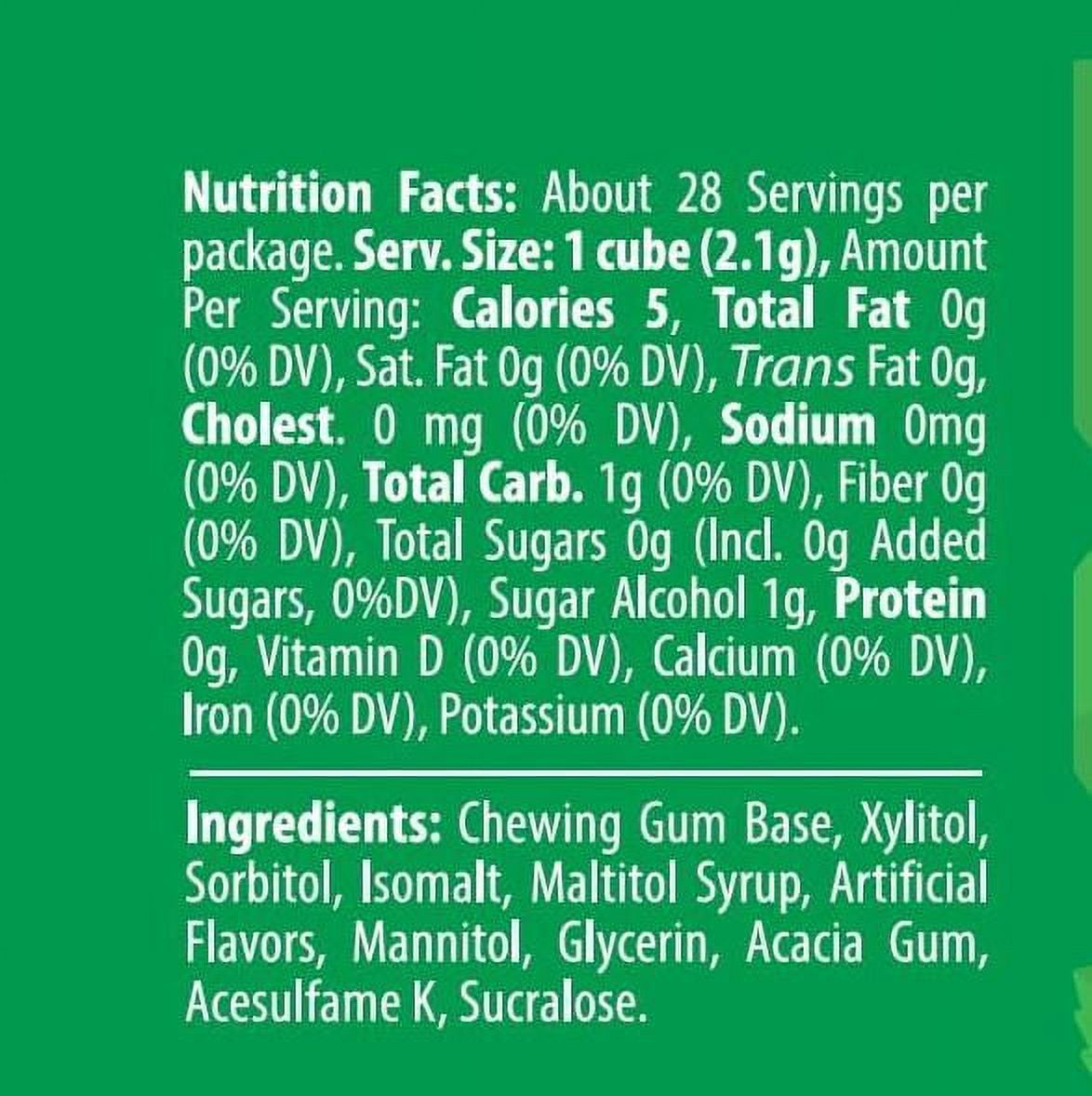 Elite Must Sugar Free Spearmint Cubed Gum, 2oz