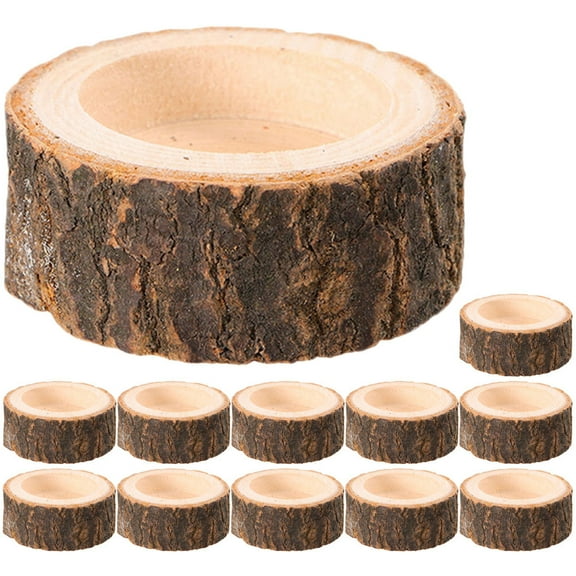 LABSERRON Halloween Decorations Short Cylinder Candle Holders 12Pcs 2.4x2.4x1In