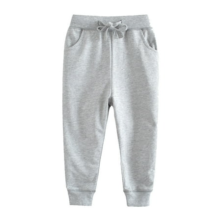 

ZHUASHUM Winter Toddler Baby Boys Girls Solid Loose Trousers Pants Sport Pants