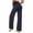 Navy, variant on PInxai Wide Leg Pants Women High Elastic Waisted Loose Comfy Casual Workout Pants Running Yoga Pants Solid Color,Wine,XS