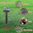 thumbnail image 3 of 1-12pcs Solar Repellent Ultrasonic Mole Repellent, Outdoors Garden Ultrasonic Deterrent for Snakes Moles Gophers Groundhogs Voles, 3 of 5