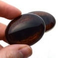 thumbnail image 2 of Oval Dark Brown Realistic Horse or Goat Glass Eyes, 2 of 4