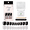Black & Silver Glitter, variant on Makartt 24pcs Short Press On Nails 10 Sizes Black & Glitter Silver Acrylic Stick on Nails Fake Nails with Nail Stick Adhesive Tabs Nail File Kit