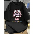 thumbnail image 1 of Men'S Summer Casual Crew Neck T-Shirt, 100% Cotton, Slight Stretch, Breathable Knit Fabric, Regular Fit, Printed Graphic Tee, Casual Sporty Tee, Summer Gifts, 1 of 6