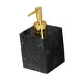 thumbnail image 5 of Fancyes Hand Soap Liquid Dispenser,Marble Texture Soap Dispenser,400ml Resin Salon Dispenser,Pump Soap Container for Countertop Hotel gold head black, 5 of 8