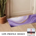 thumbnail image 3 of Purple Gold Marble Pattern Door Rugs,Washable Non Slip Door Mats Indoor,Decorative Door Mats,Entry Mat Indoor for Entrance,Bedroom,Kitchen,Bathroom,16"x47", 3 of 6