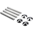 thumbnail image 2 of Radiator Pipe Covers Pipe Cover Tube White Easy Installation 200mm Black Radiator Versatile Usage Black Finish, 2 of 9