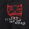 thumbnail image 3 of Popfunk Tigers Are Not Afraid Tiger Head Women's Cropped Hoodie Pullover Sweatshirt, Black, Medium, 3 of 5