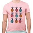 thumbnail image 2 of Retro Pineapple Print Shirt Unisex Small Pink, 2 of 5