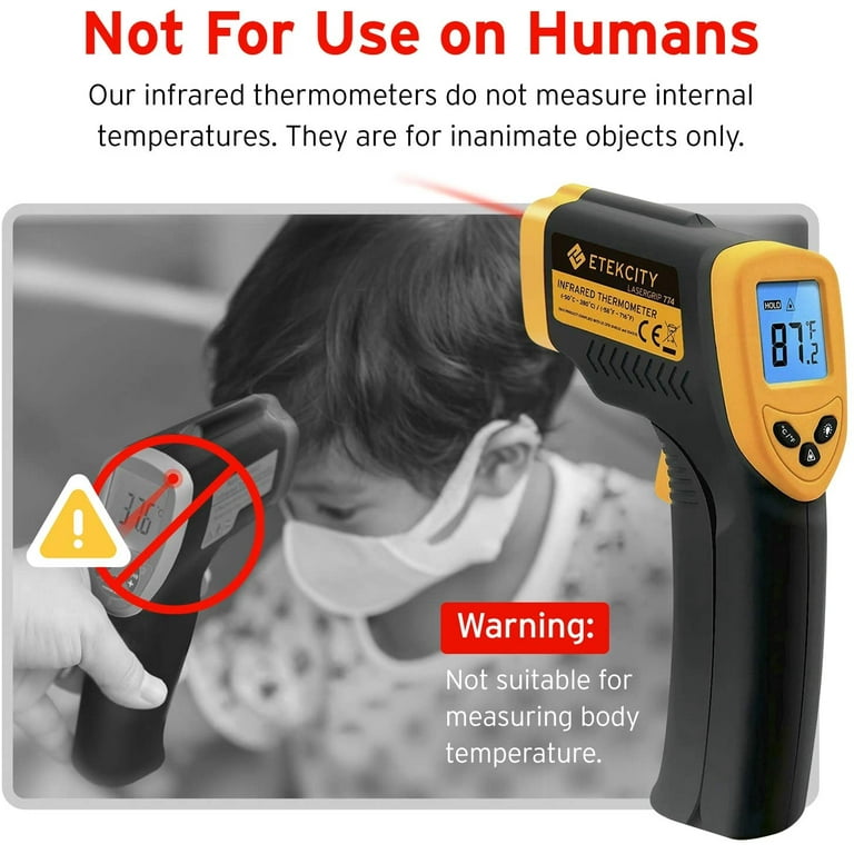 Etekcity Infrared Thermometer Upgrade 774, Heat Temperature Temp Gun for  Cooking, Laser IR Surface Tool for Pizza, Griddle, Grill, HVAC, Engine,  Acces for Sale in Palatine, IL - OfferUp