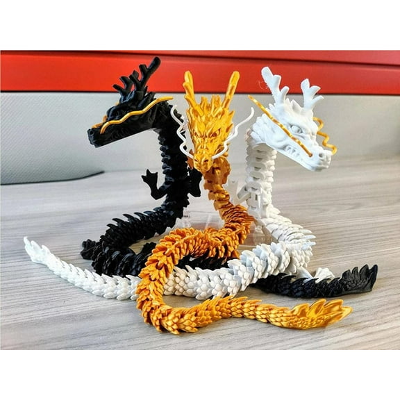 Hcqxnsl DaXi 3D Printed Articulated Dragon Action Figure