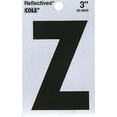 thumbnail image 2 of Hillman 840848 3" Letter Z Black and Silver Reflective Poly-Film Adhesive, 2 of 2