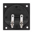 thumbnail image 2 of GUYUTING Easy Install Speaker Terminal Box Black ABS Silver Connectors Fits 5mm Cable for DIY Speaker Projects Home Audio, 2 of 8