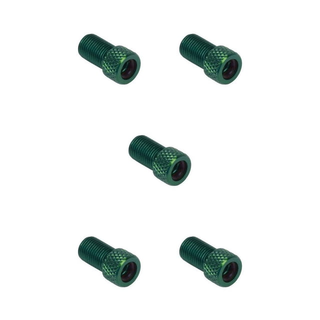 Adaptador de válvula Wosthever 5x Colores surtidos Material premium Tapa Presta a Schrader Verde 5piezas