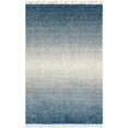 thumbnail image 1 of Unique Loom Hygge Shag Plush & Cozy Area Rug 4' x 6' Rectangle Blue/Ivory, 1 of 4