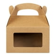 thumbnail image 5 of Bio Tek Kraft Paper Gable Box / Lunch Box - Greaseproof, with Window - 6" x 3 1/2" x 3 1/2" - 100 count box, 5 of 10