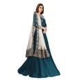 thumbnail image 5 of Trendmalls Women's Georgette Fabric Embroidery with Stone Work Ready To Wear Anarkali Suit Set, 5 of 7
