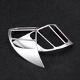 thumbnail image 5 of Leylor Etiqueta engomada del Inserto del Ajuste del Marco de la Cubierta del Volante del Coche para Encino Kauai 2017-2020 SUV(Silver), 5 of 5