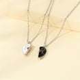 thumbnail image 5 of YYKihy Couple Necklace For Him Her Friend Matching Love Heart Pendants, 5 of 7