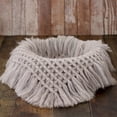 thumbnail image 3 of Manta para fotografía de bebé recién nacido, alfombrilla de punto de Mohair con relleno de cesta, alfombra cuadrada de 50cm, accesorios para fotos, cojín, decoración de borlas, 3 of 4