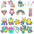 thumbnail image 1 of Laser Diamond Painting Kit Big 5D Gems Art Crafts for Girls Boys Best Tween Gift Ideas Chidlren Create Own Cartoon Stickers heqiyong LED, 1 of 2