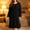 Black, variant on Flannel Nightgowns for Women Long Sleeve Sleepshirts Round Neck Mid Length Winter Thicken Warm Nightdress Loungewear